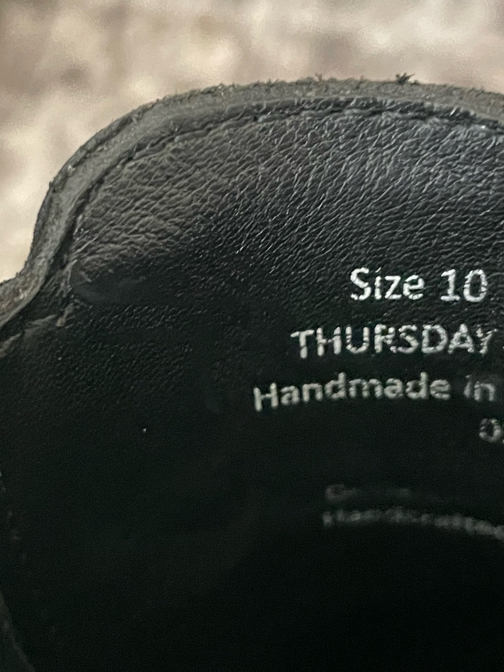 Thursday Boot Company Chelsea Boots Legend Matte Black Leather Size 10 Women - Picture 7 of 12